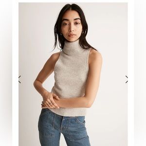 NWOT - Madewell Hallowell Turtleneck Sweater Tank - Size XS